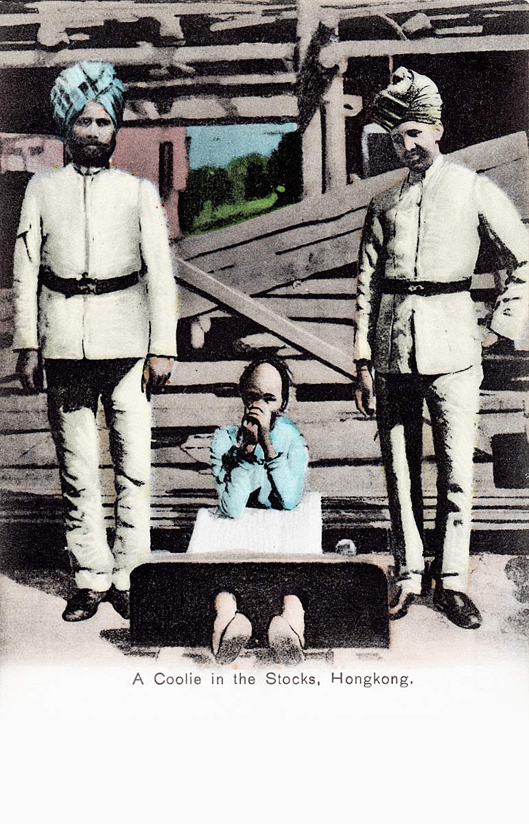 A Coolie in the Stocks, Hongkong