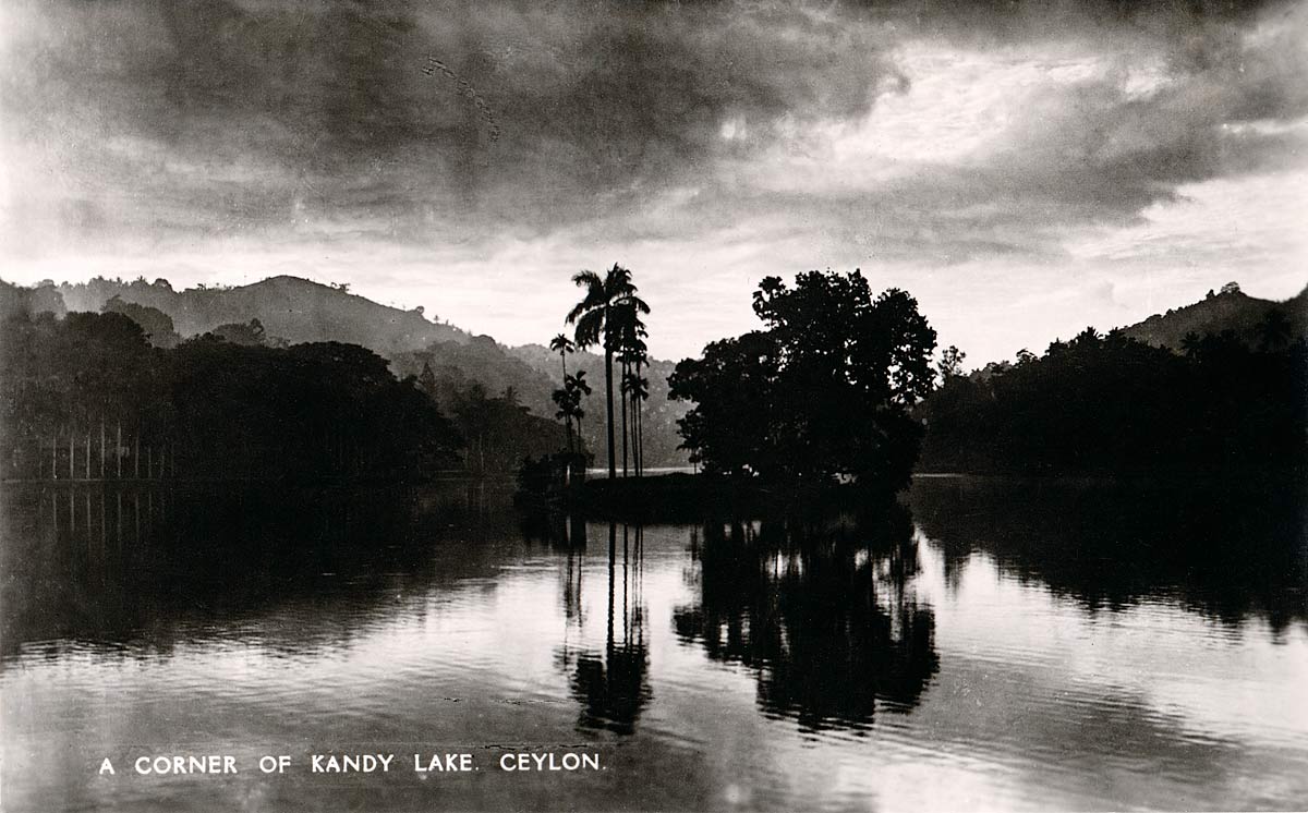 A Corner of Kandy Lake, Ceylon