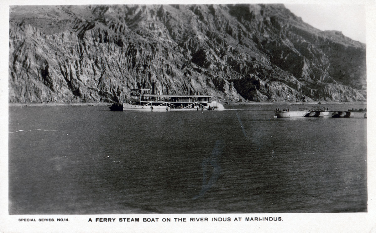 A Ferry Steam Boat on the River Indus at Mari-Indus