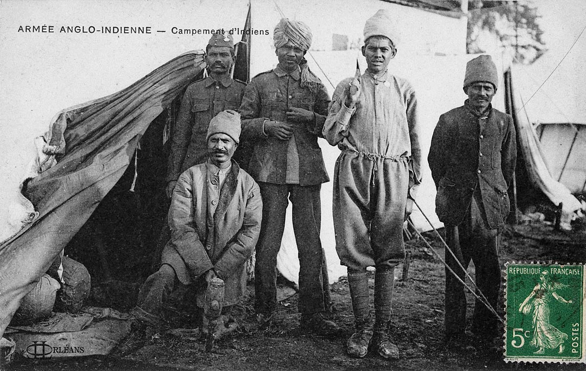 Armee Anglo Indienne - Campement d'Indiens