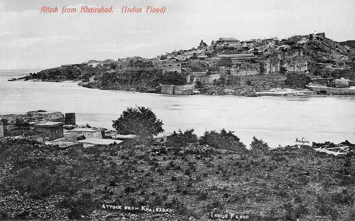 Attock from Khairabad (Indus Flood)
