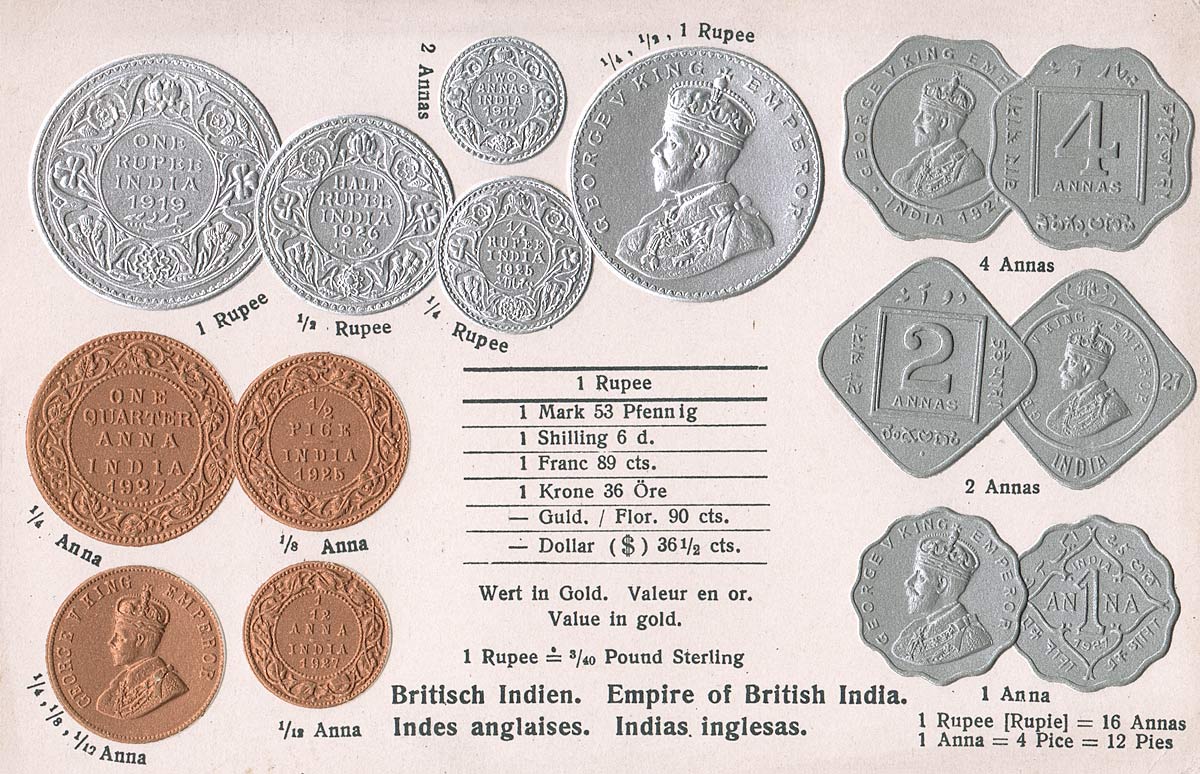 British Empire Coins Embossed