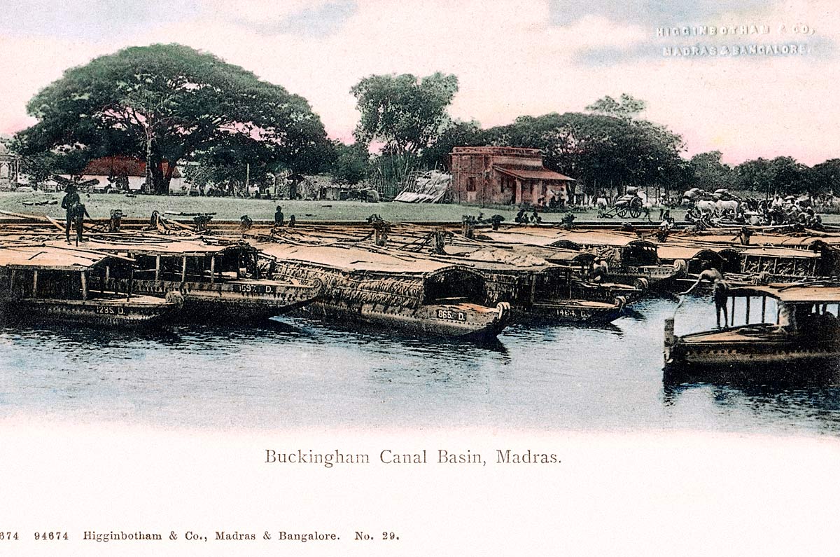 Buckingham Canal Basin, Madras.