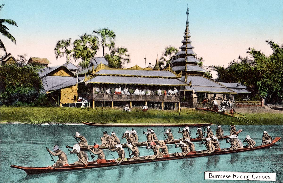 Burmese Racing Canoes