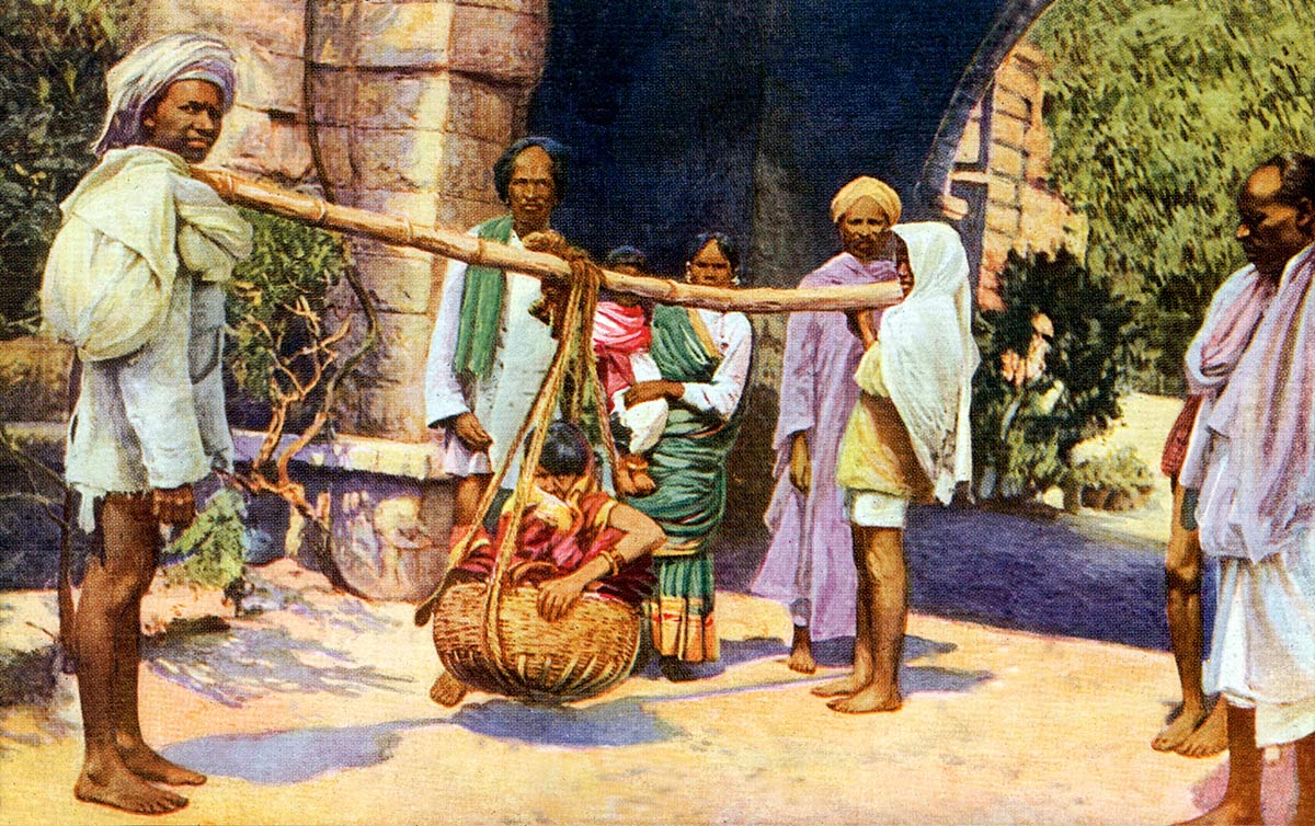A Cancer Patient Arriving in a Basket