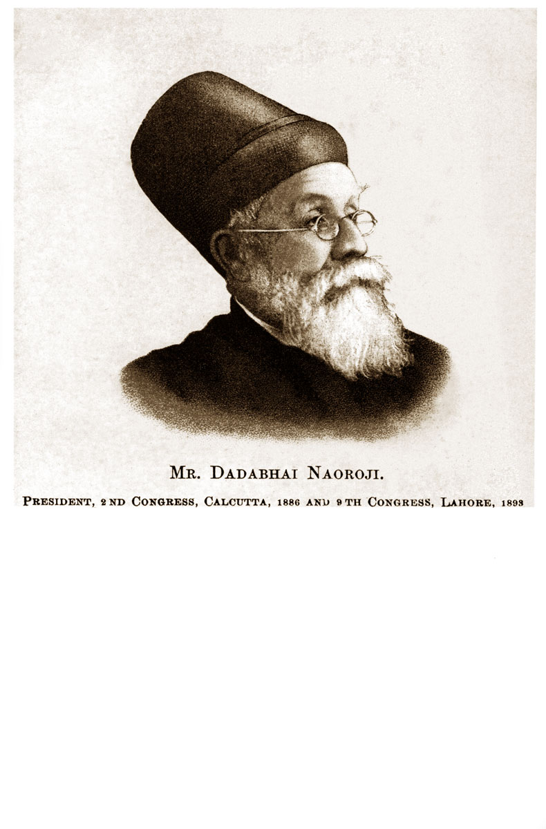 Mr. Dadabhai Naoroji, President, 2nd Congress, Calcutta 1886 and 9th Congress, Lahore, 1893