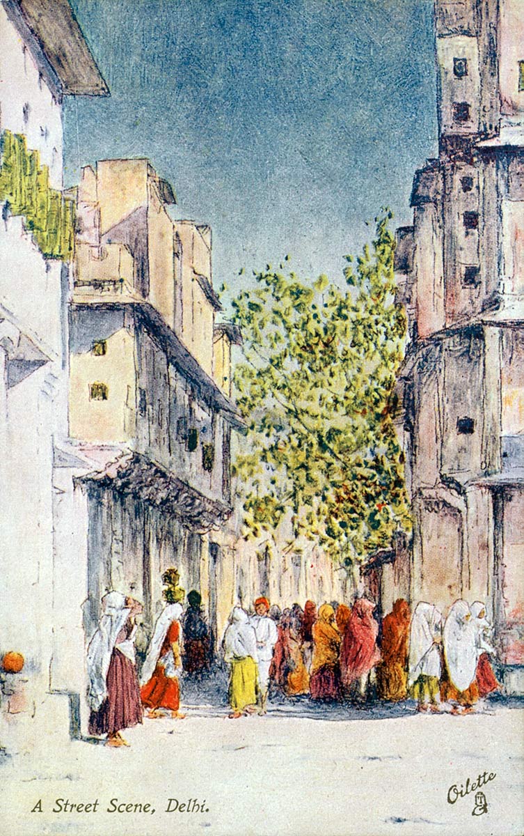 A Street Scene, Delhi