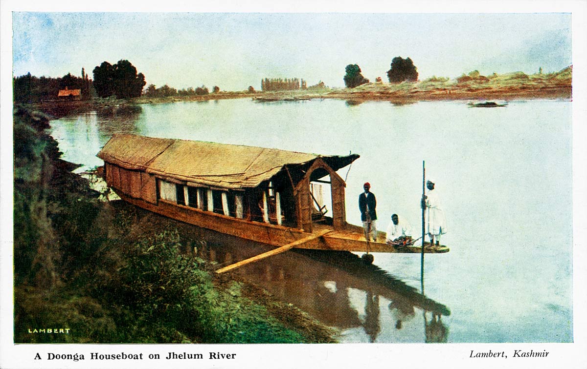 A Doonga Houseboat on Jhelum River