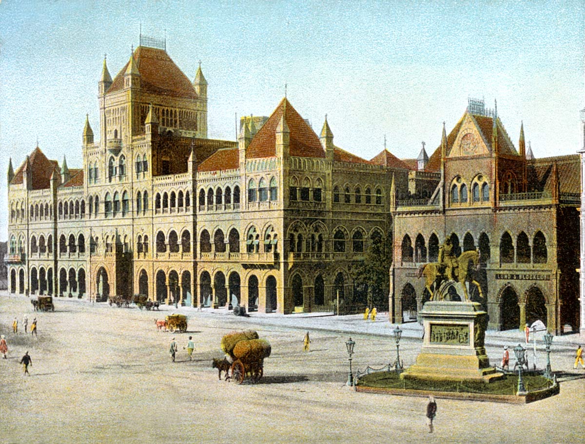 Elphinstone College and Sassoon Library. Bombay.