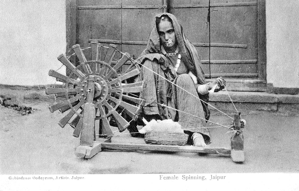 Female Spinning, Jaipur