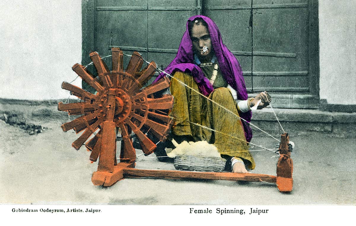 Female Spinning, Jaipur