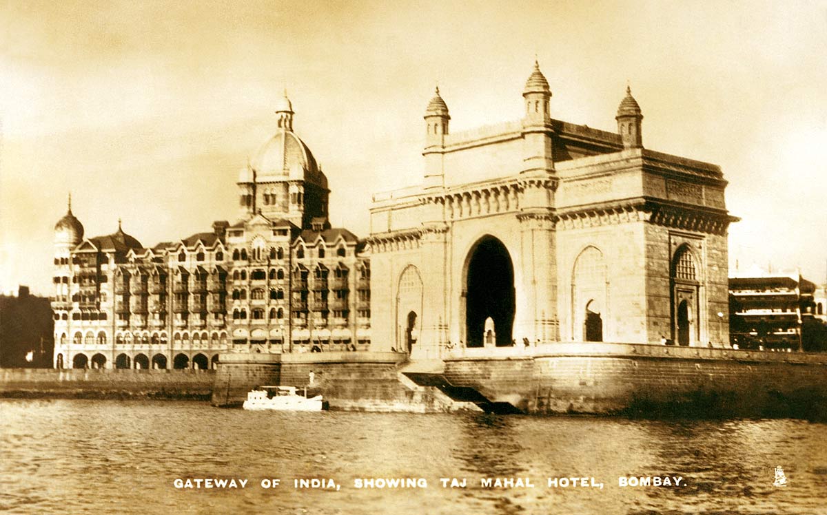 Gateway of India, Showing Taj Mahal Hotel, Bombay