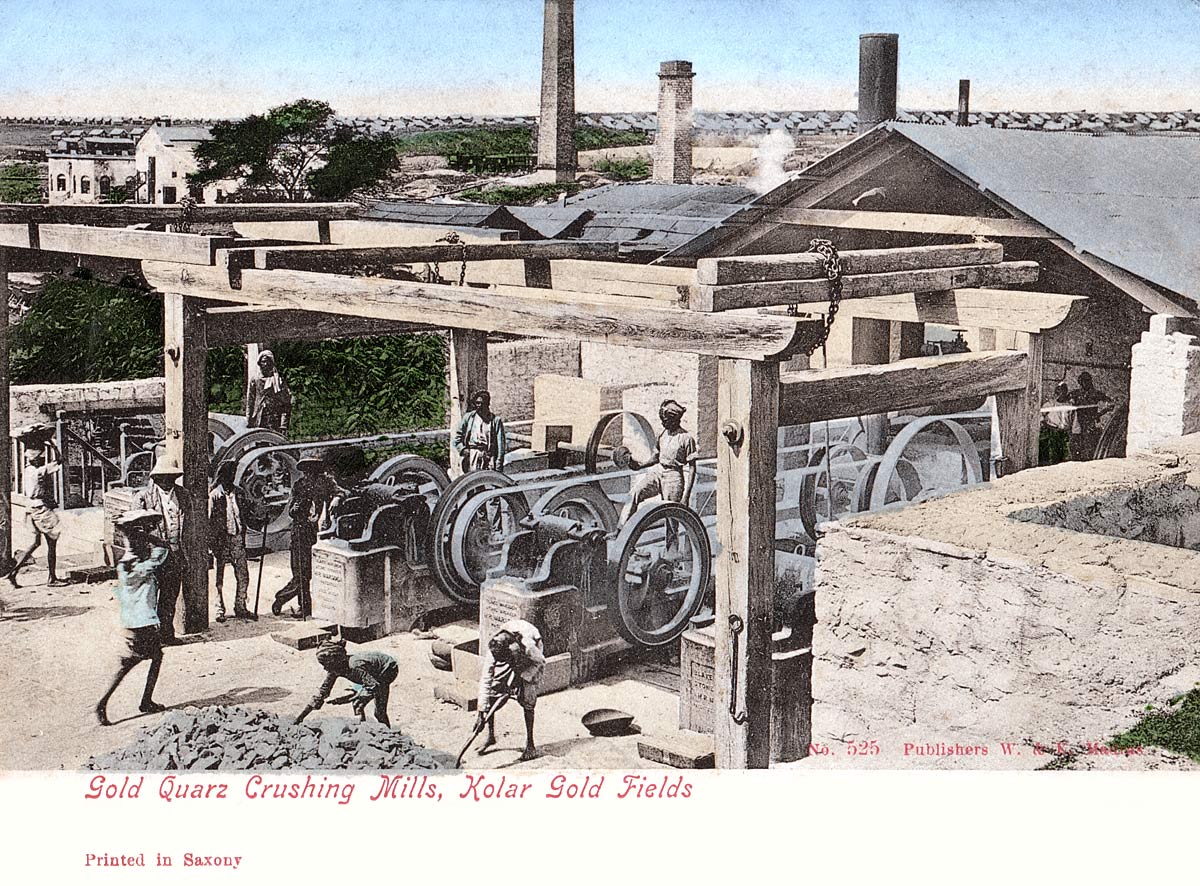 Gold Quartz Crushing Mills, Kolar Gold Fields