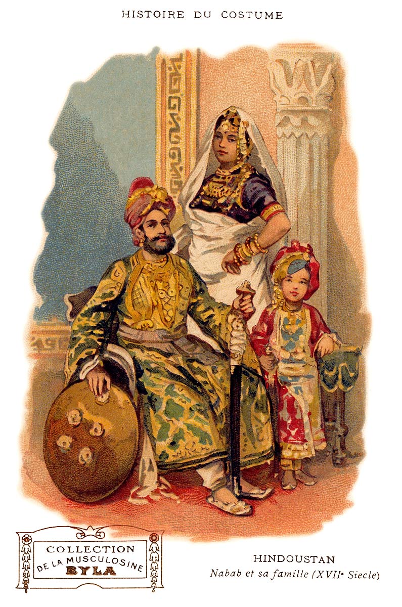 Hindustan Nawab and his family (17th Century)