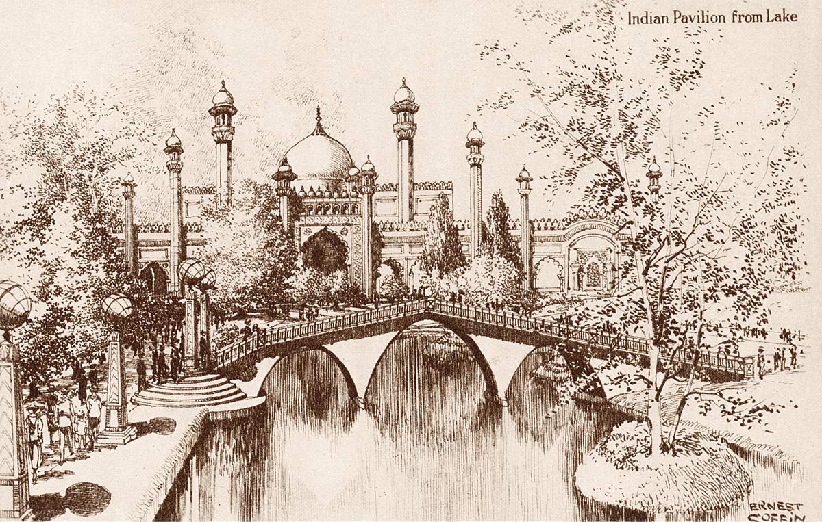 Indian Pavilion from Lake
