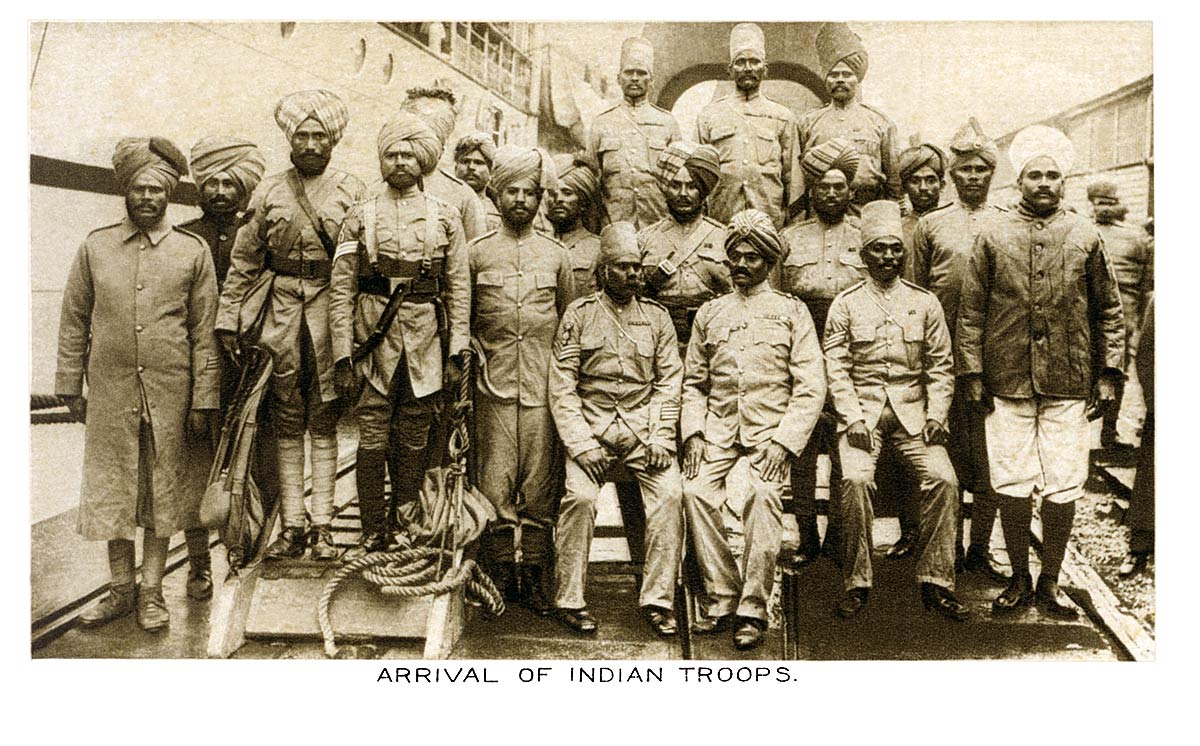 Arrival of Indian Troops
