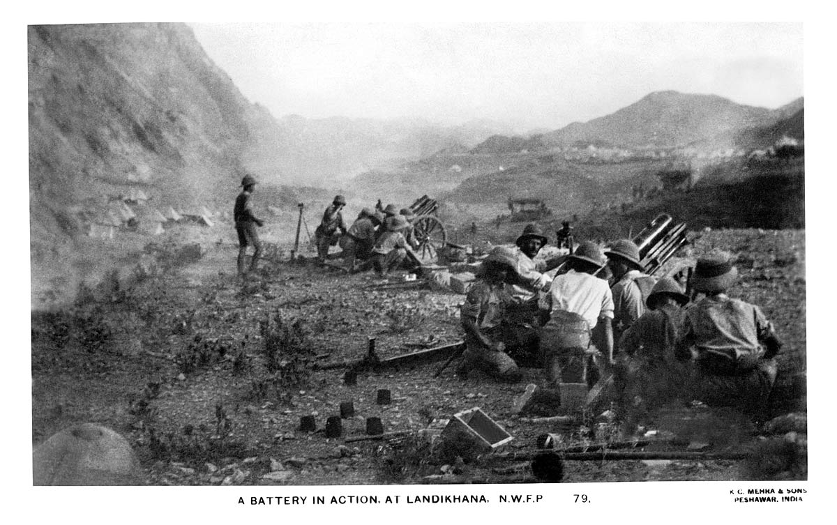 A Battery in Action, at Landikhana, N.W.F.P.
