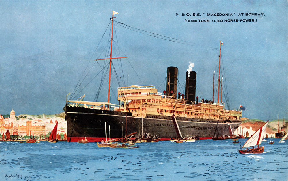 P. & O. S.S. "Macedonia" at Bombay