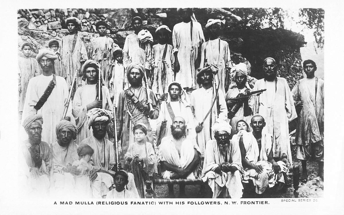 A Mad Mulla (Religious Fanatic) with his Followers, N.W. Frontier