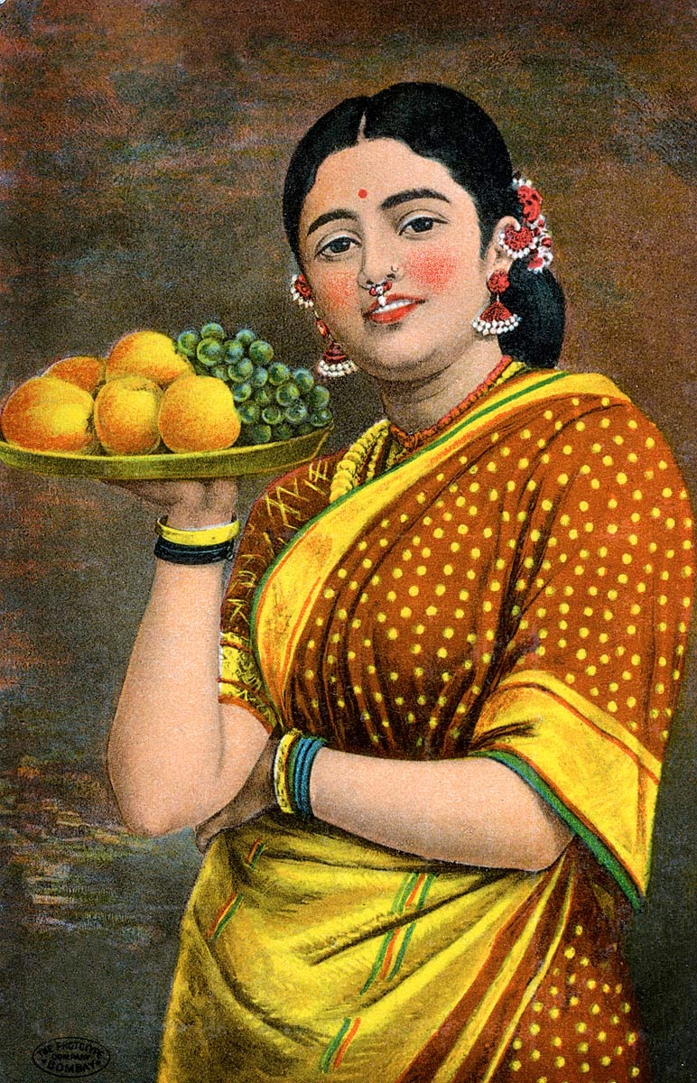 Madras Girl with fruit