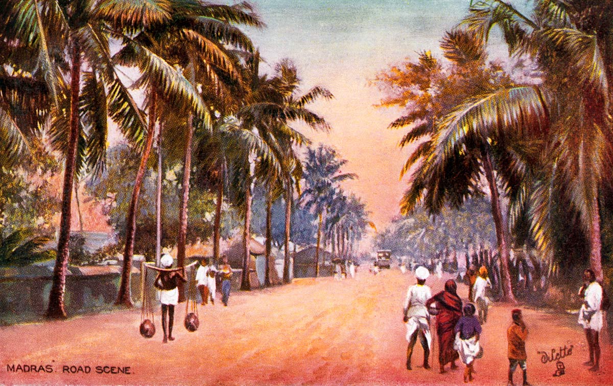 Madras, A Road Scene.
