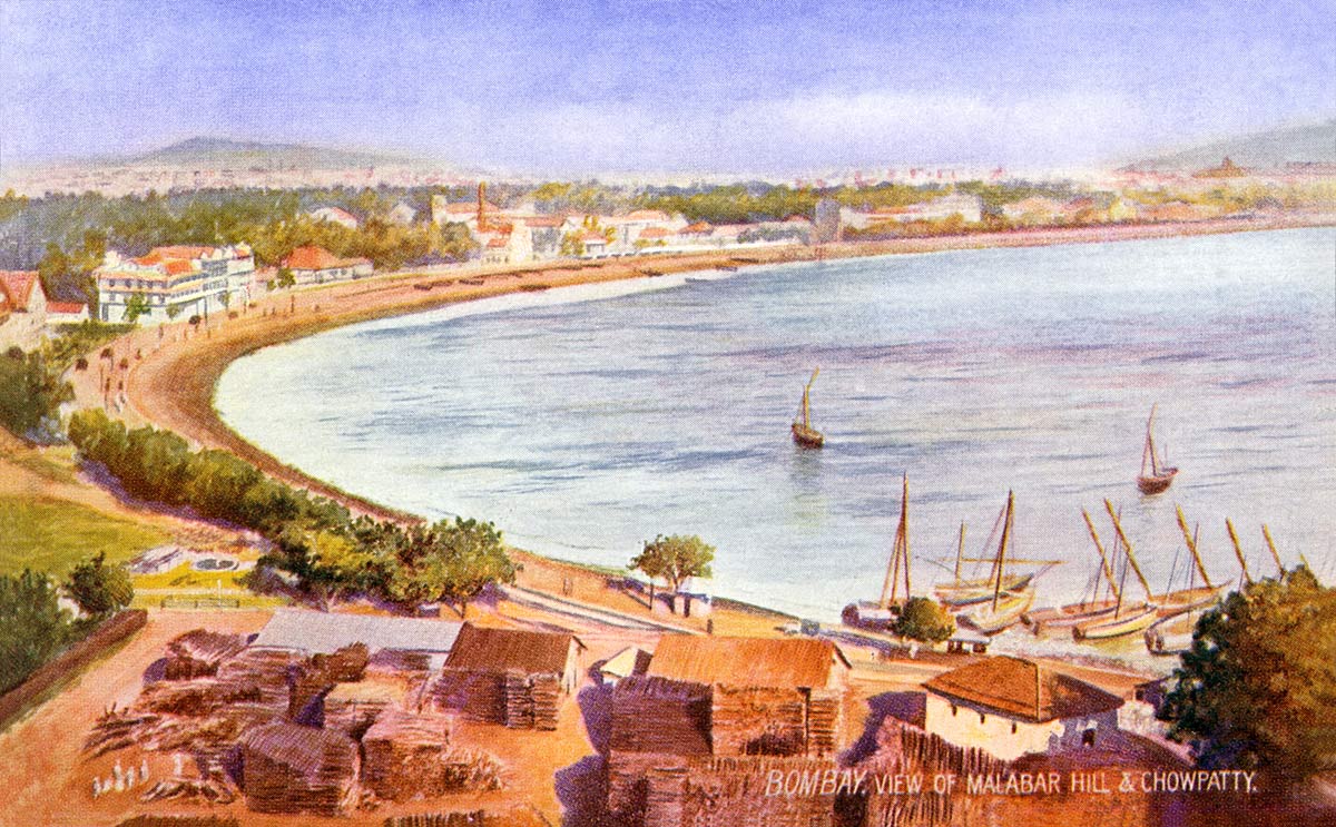 Bombay View of Malabar Hill & Chowpatty