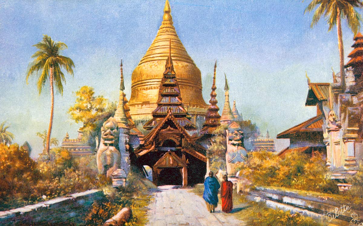 Schwegeena Pagoda, Pagan, Burma.