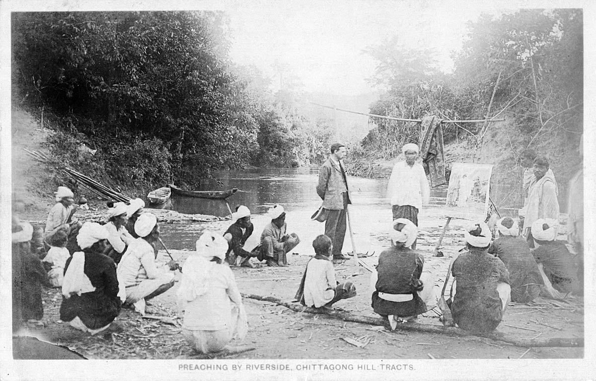 Preaching by Riverside, Chittagong Hill Tracts