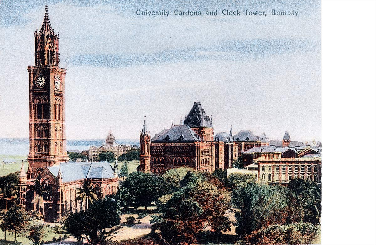 University Gardens and Clock Tower, Bombay