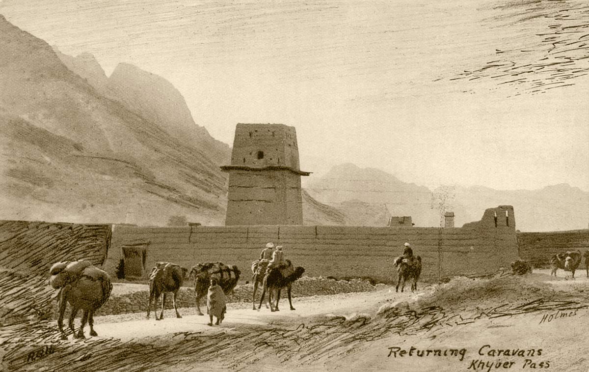 Returning Caravans Khyber Pass