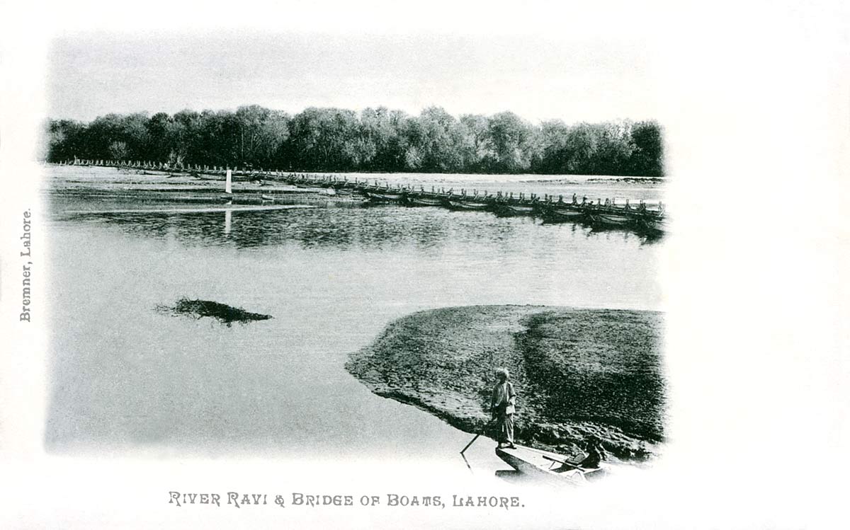River Ravi & Bridges of Boats, Lahore