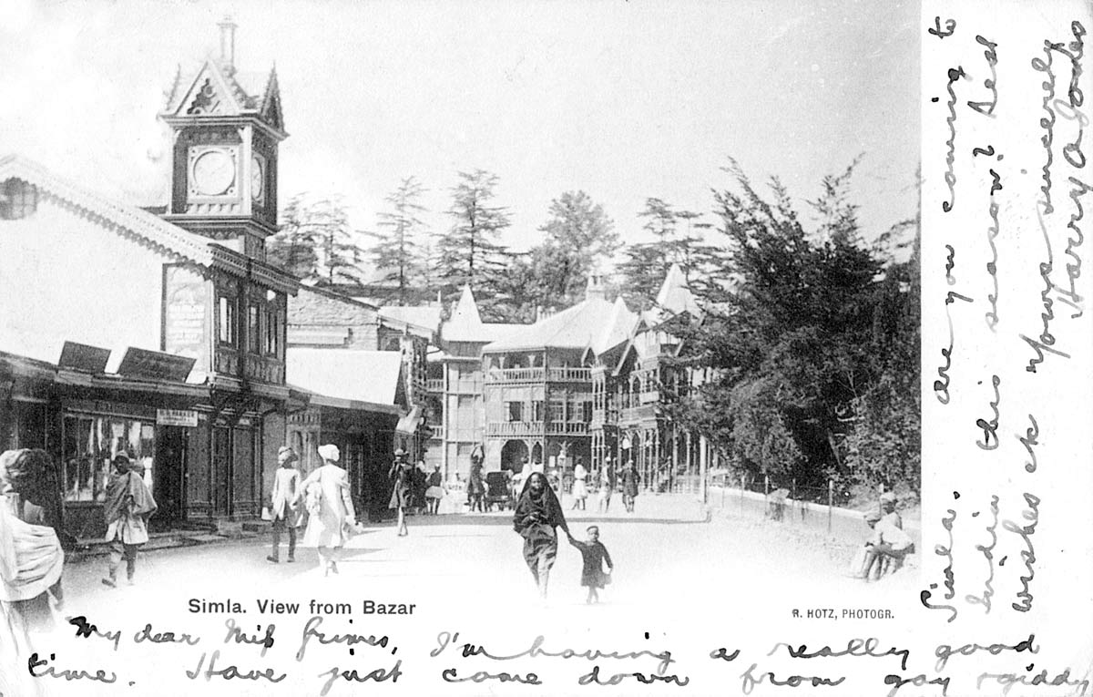 Simla, View from Bazaar