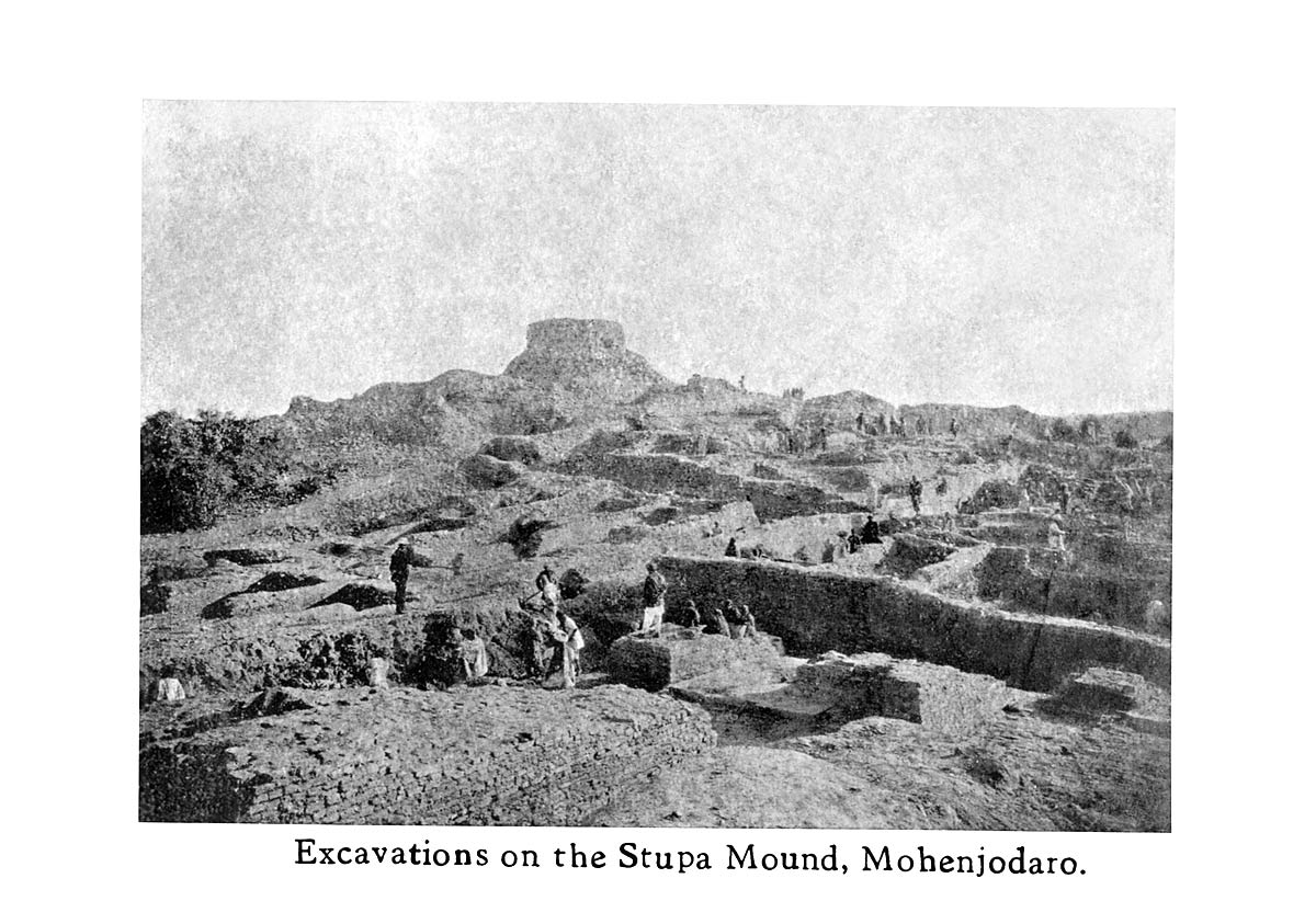 Excavations on the Stupa Mound, Mohenjodaro