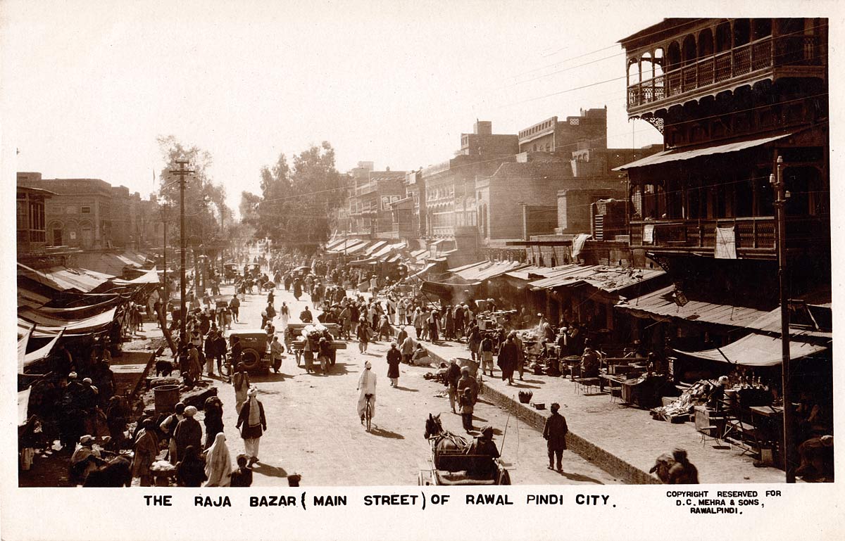 The Raja Bazaar (Main Street) of Rawalpindi City