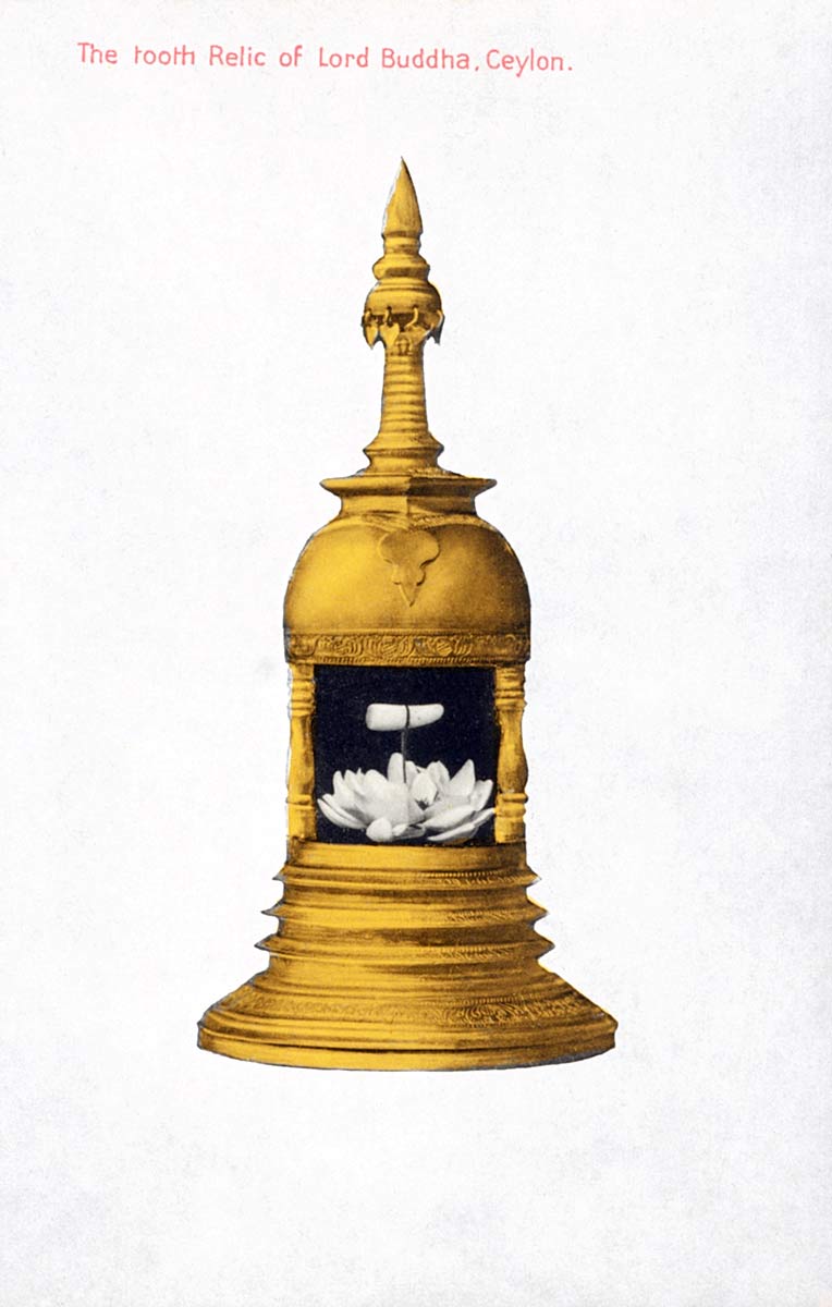 The tooth relic of Lord Buddha