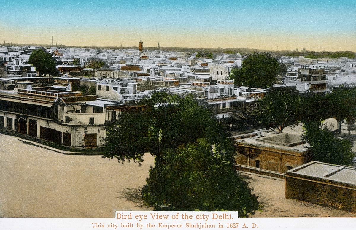 Bird eye View of the city Delhi