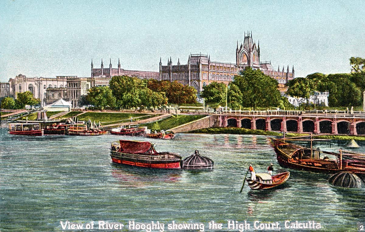 View of River Hooghly Showing the High Court, Calcutta