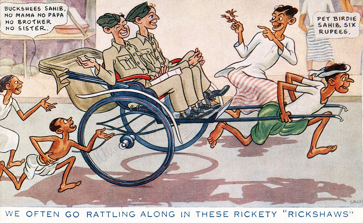 We Often Go Rattling Along In These Rickety "Rickshaws"