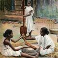 Bengali Girls Grinding Rice