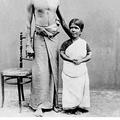 Singhalese man and Tamil woman (Dwarf)