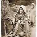 Kashmiri Woman Spinning