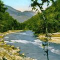 Darjeeling. River Teesta from Bazaar.