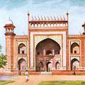 Entrance to Taj, Agra