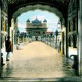 Amritsar. The Golden Temple Gateway and Entrance.